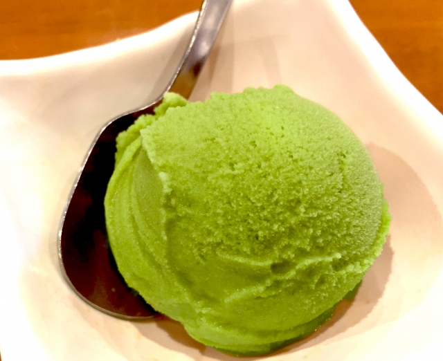 green tea ice-cream